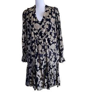 Anthropologie Dress Black & Gold